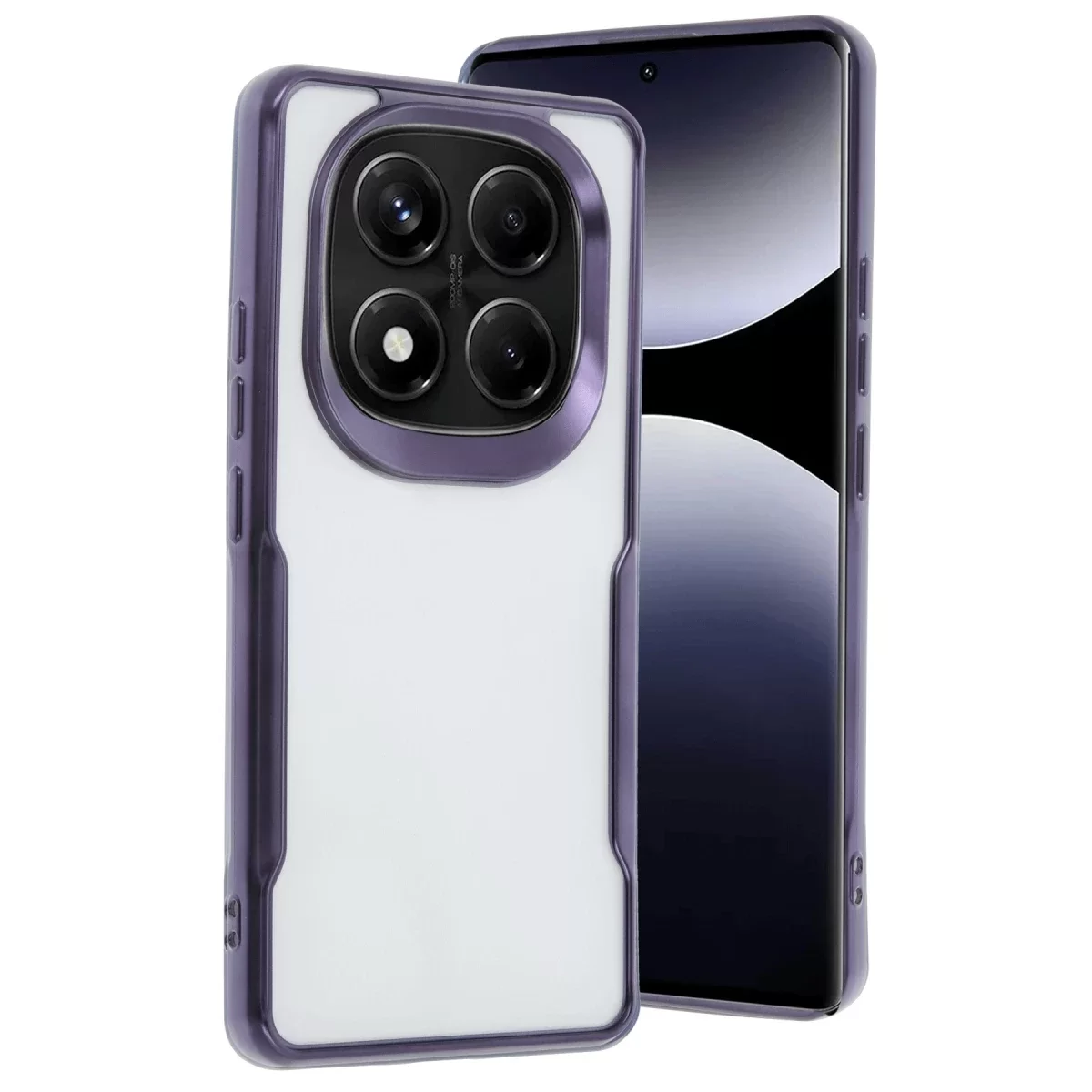 Newface Xiaomi Redmi Note 14 Pro 4G Kılıf Boyi Silikon Kapak - Derin Mor