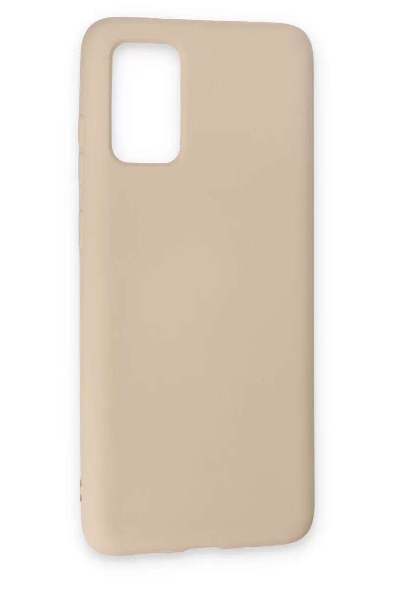 Newface Samsung Galaxy S20 Kılıf Nano içi Kadife Silikon - Pudra