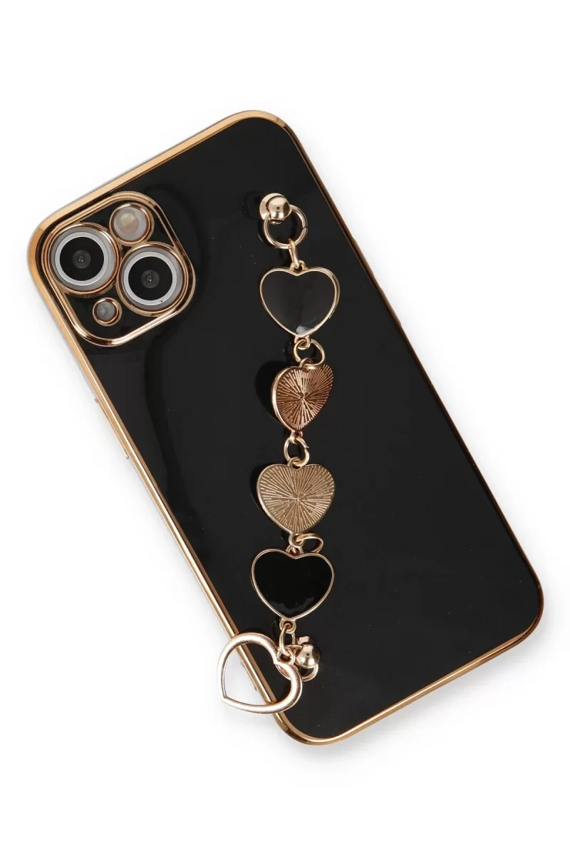 Newface Apple iPhone 14 Kılıf Esila Silikon - Siyah