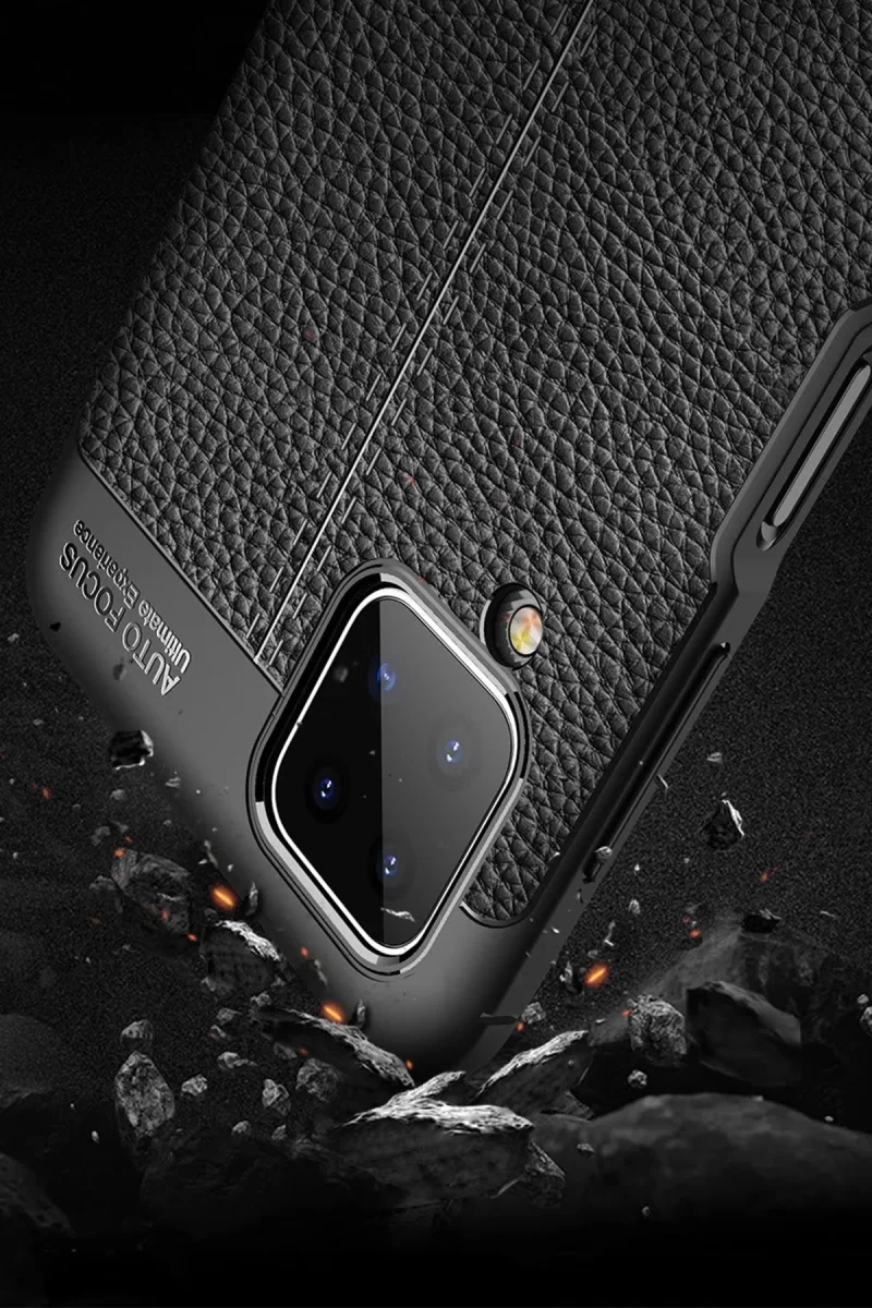 Newface Samsung Galaxy A12 Kılıf Auto Focus Kapak - Kırmızı