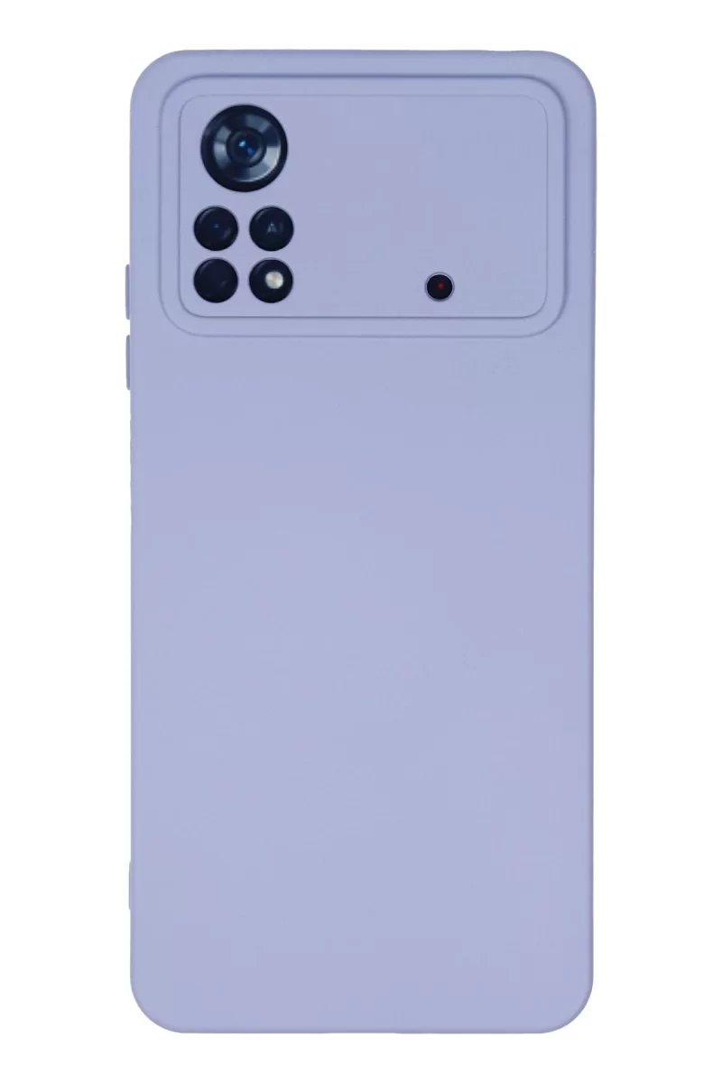 Newface Xiaomi Poco X4 Pro 5G Kılıf Nano içi Kadife Silikon - Lila