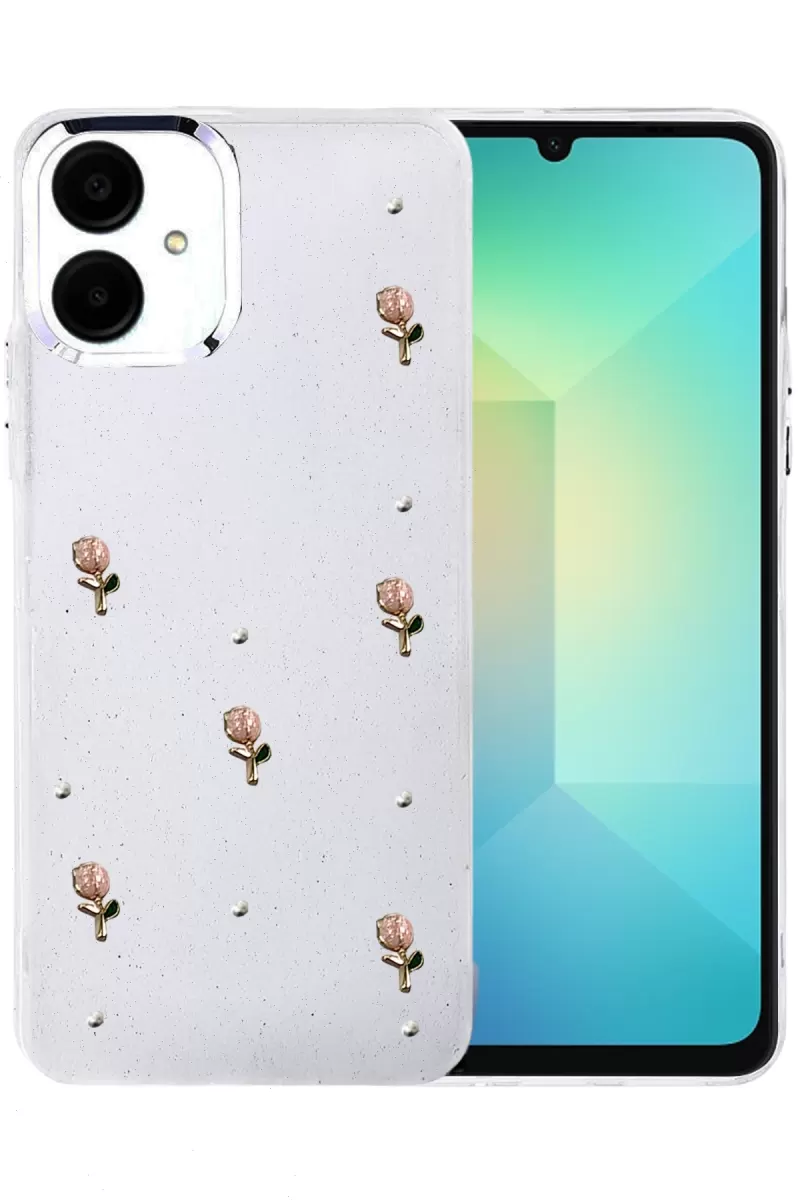 Newface Samsung Galaxy A06 Fiyonk Desenli Kapak - Desen 6