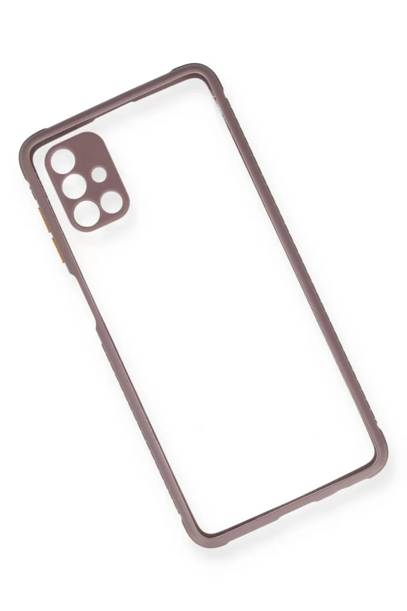 Newface Samsung Galaxy M51 Kılıf Miami Şeffaf Silikon - Açık Mor
