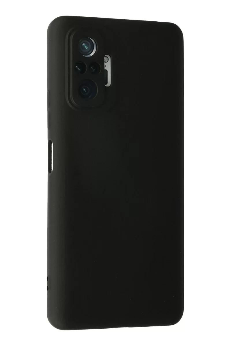 Newface Xiaomi Redmi Note 10 Pro Kılıf Nano içi Kadife Silikon - Siyah