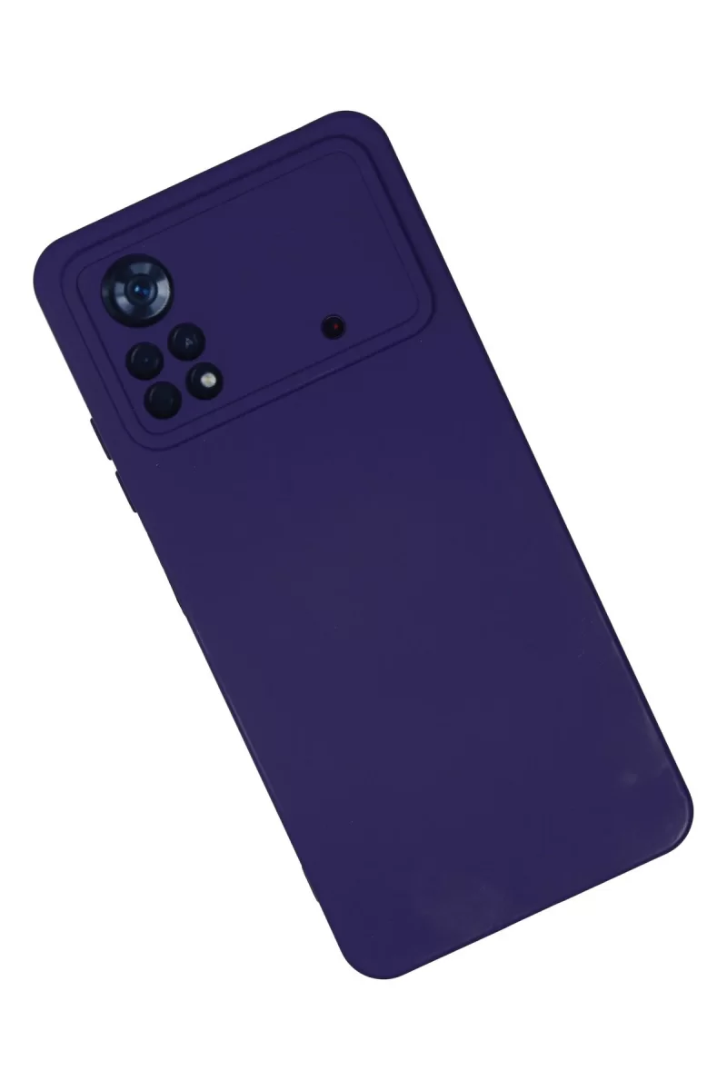 Newface Xiaomi Poco X4 Pro 5G Kılıf Nano içi Kadife Silikon - Mor