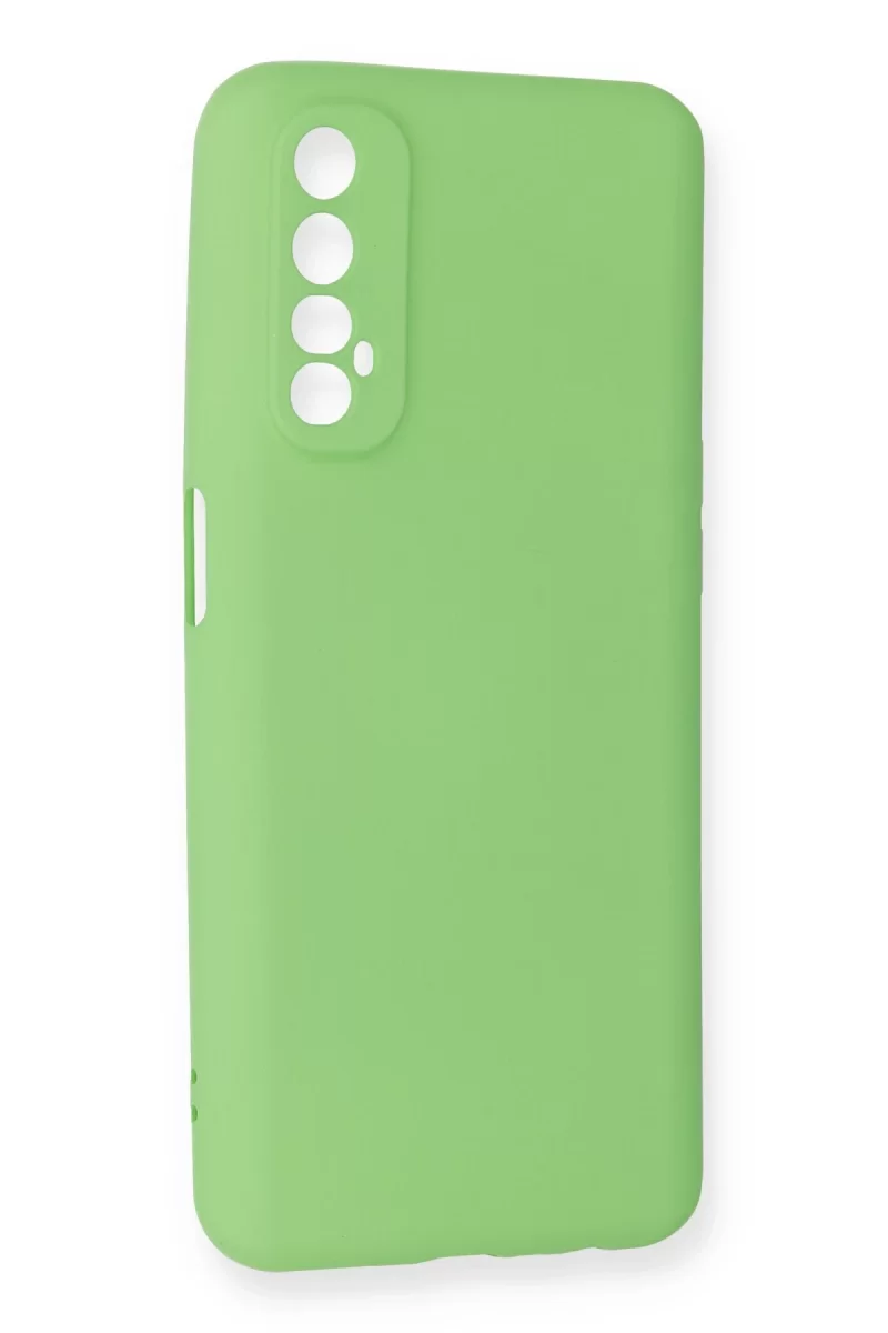 Newface Realme 7 Kılıf First Silikon - Yeşil