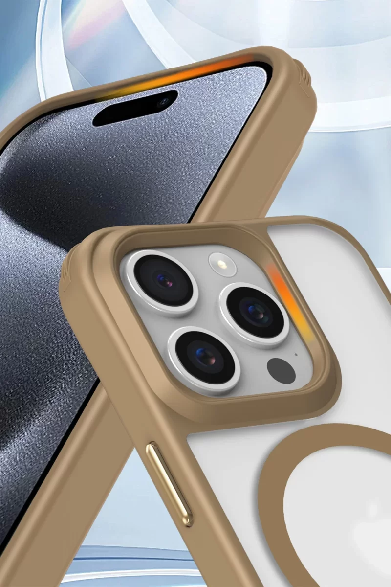Newface Apple iPhone 15 Pro Max Kılıf Enka Magsafe Silikon Kılıf - Lacivert