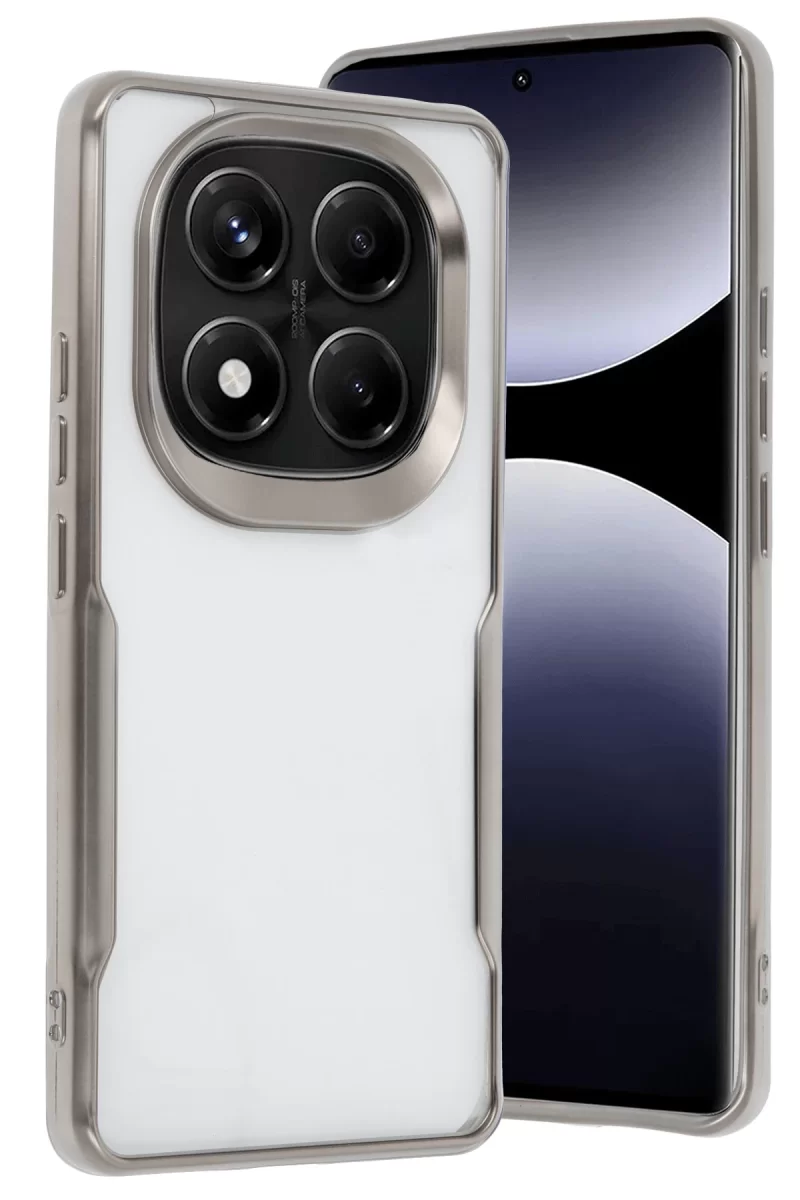 Newface Xiaomi Redmi Note 14 Pro 5G Kılıf Boyi Silikon Kapak - Titan Gri