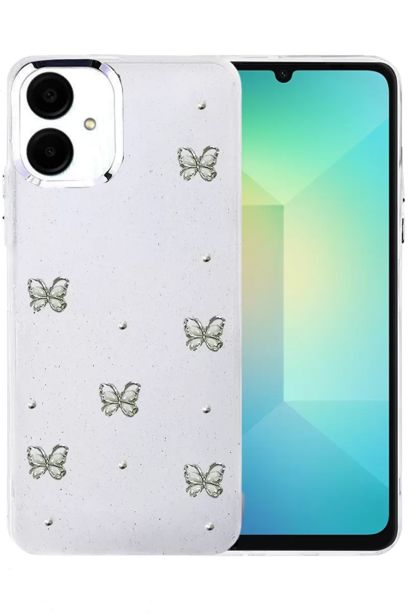 Newface Samsung Galaxy A06 Fiyonk Desenli Kapak - Desen 9