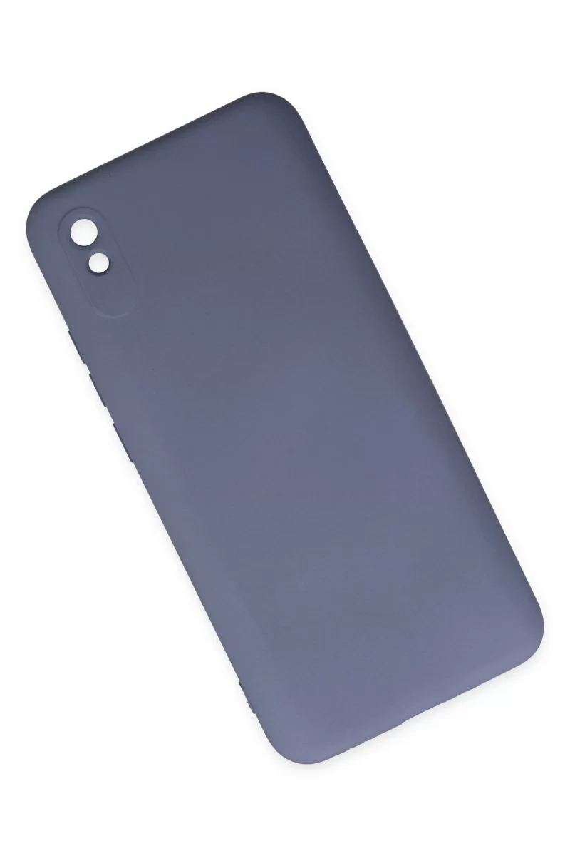 Newface Xiaomi Redmi 9A Kılıf Nano içi Kadife Silikon - Gri