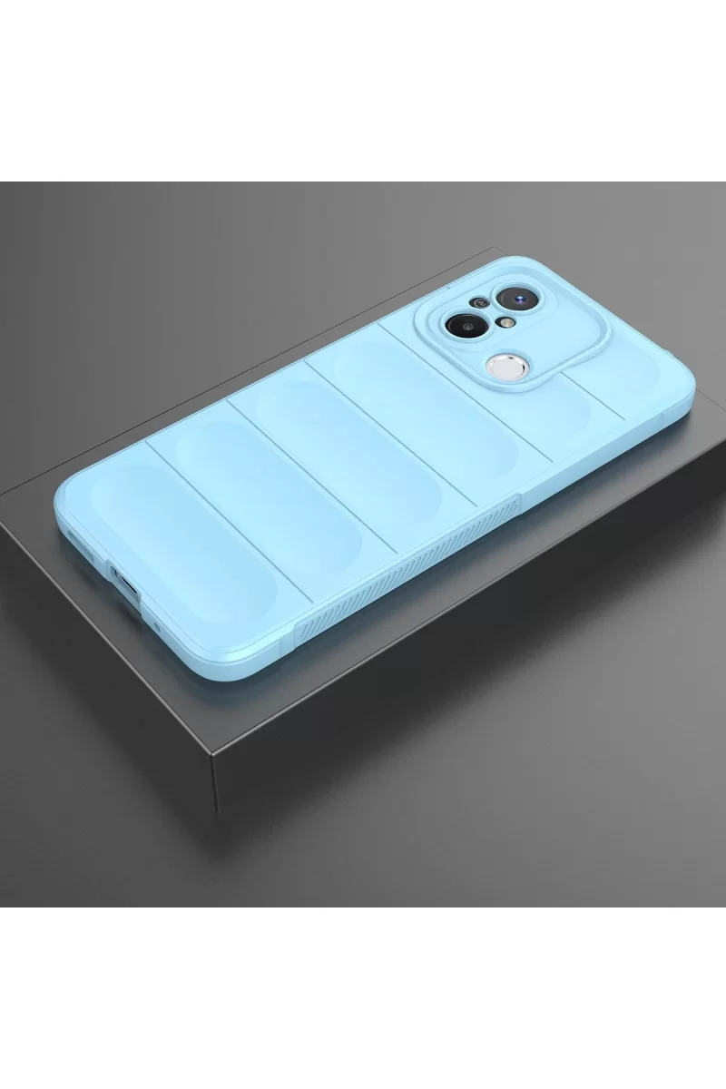 Newface Xiaomi Redmi 12C Kılıf Optimum Silikon - Sky Blue