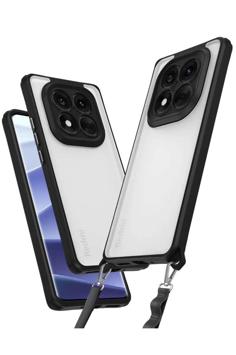 Newface Xiaomi Redmi Note 14 Pro Plus Kılıf Penta Silikon Kılıf - Siyah