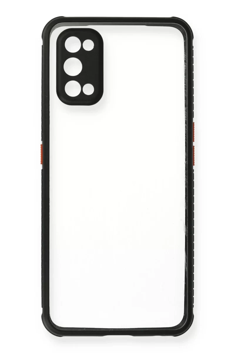 Newface Realme 7 Pro Kılıf Miami Şeffaf Silikon - Siyah