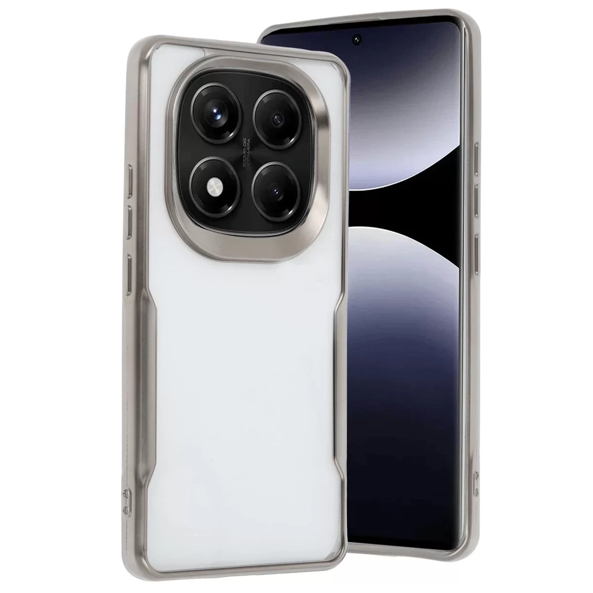 Newface Xiaomi Redmi Note 14 Pro Plus Kılıf Boyi Silikon Kapak - Titan Gri