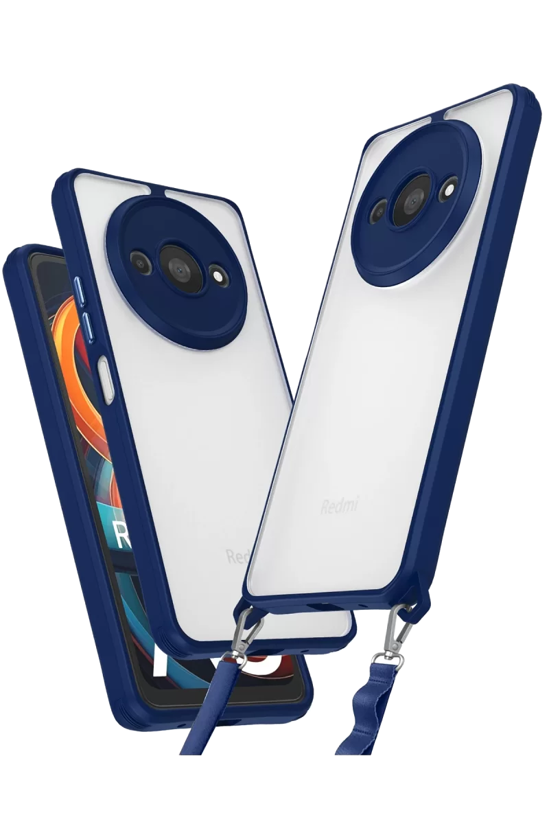 Newface Xiaomi Redmi A3 4G Kılıf Penta Silikon Kılıf - Lacivert