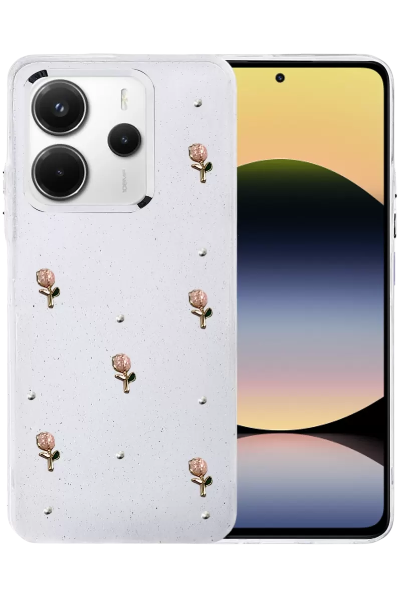 Newface Xiaomi Redmi Note 14 4G Fiyonk Desenli Kapak - Desen 6