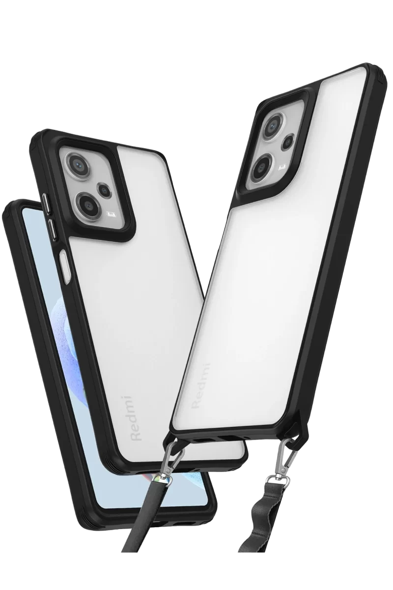 Newface Xiaomi Redmi Note 12 Pro 5G Kılıf Penta Silikon Kılıf - Siyah