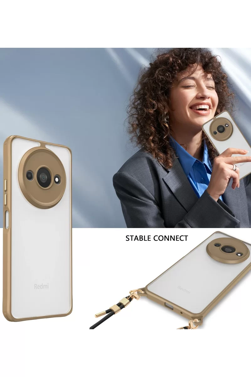 Newface Xiaomi Redmi A3 4G Kılıf Penta Silikon Kılıf - Titan Gri