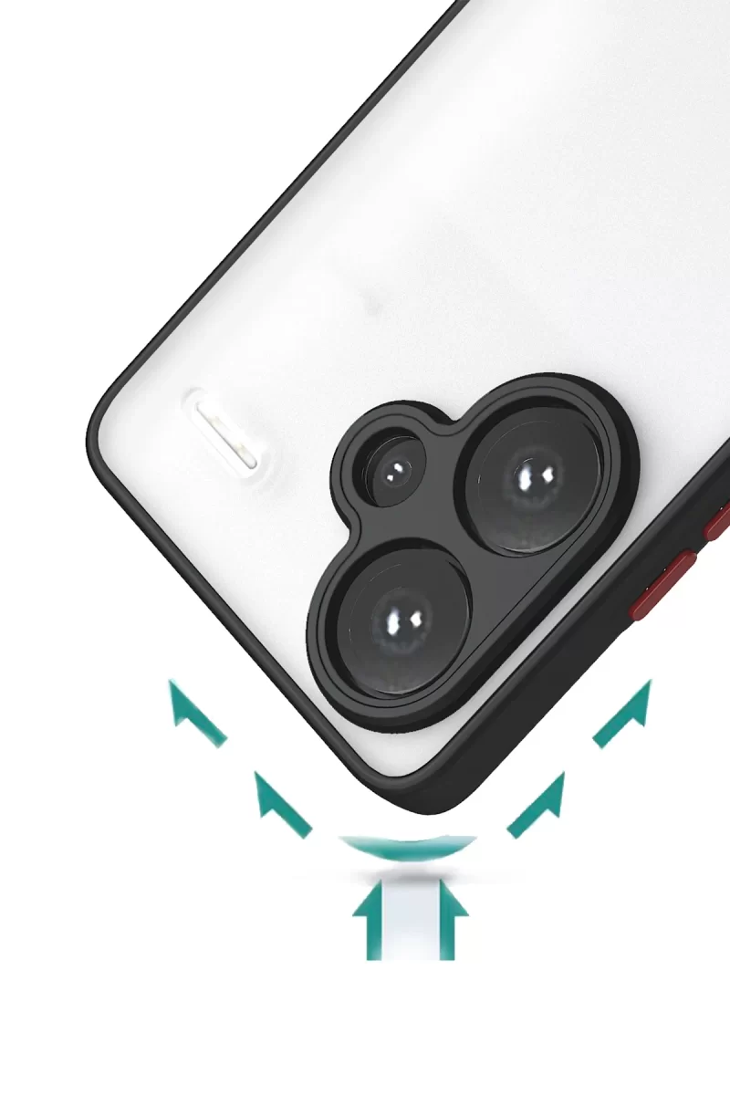 Newface Xiaomi Redmi Note 13 Pro Plus Kılıf Montreal Silikon Kapak - Siyah