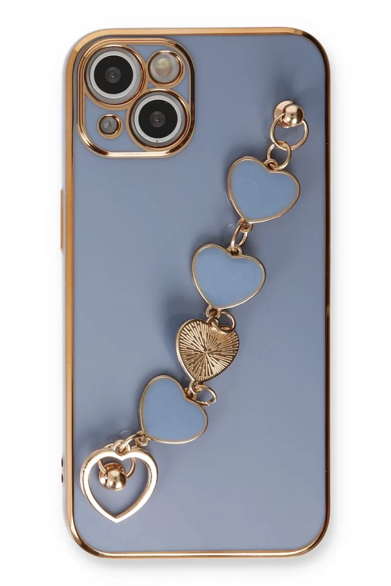 Newface Apple iPhone 14 Plus Kılıf Esila Silikon - Gri