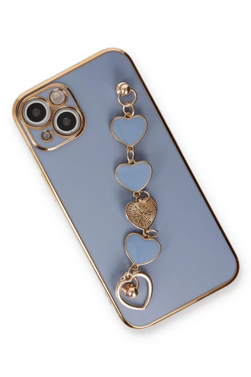 Newface Apple iPhone 14 Plus Kılıf Esila Silikon - Gri