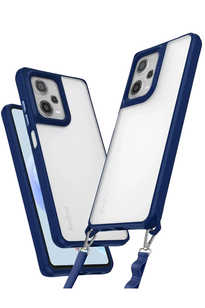 Newface Xiaomi Redmi Note 12 Pro 5G Kılıf Penta Silikon Kılıf - Lacivert