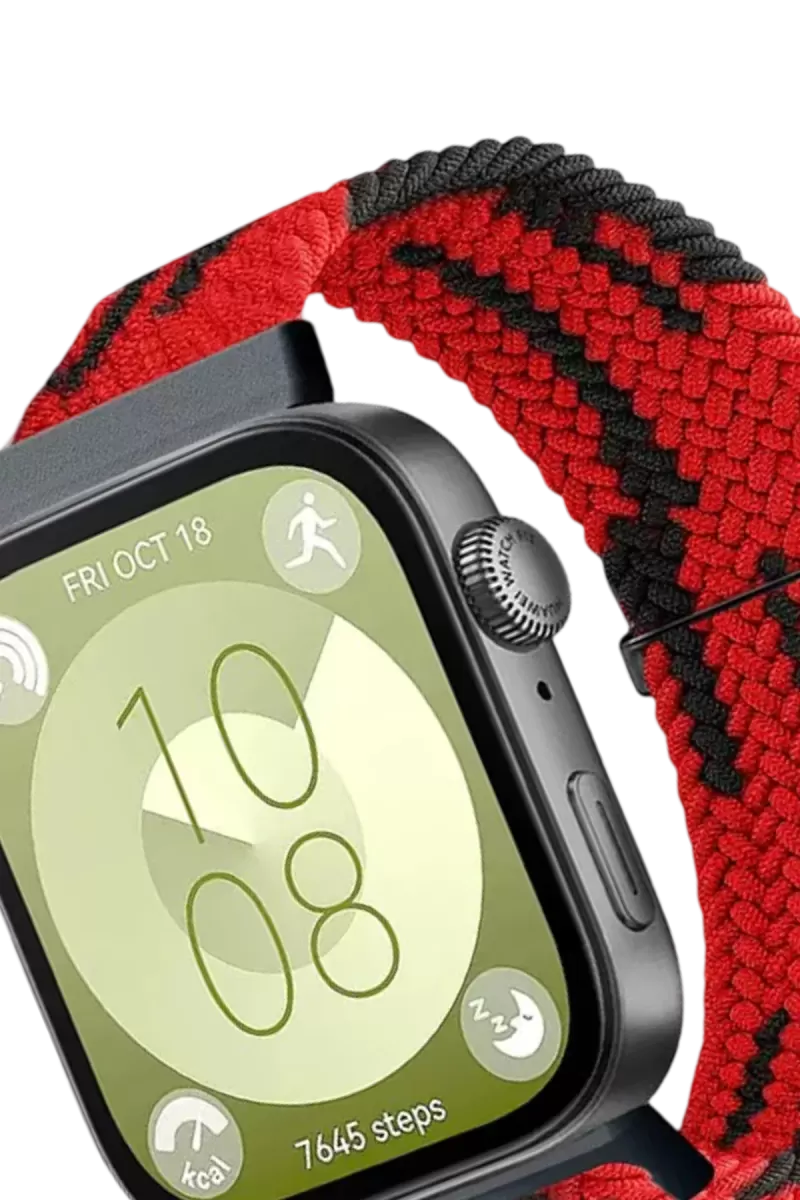 Newface Huawei Fit 4 Star Kordon - Kırmızı-Siyah