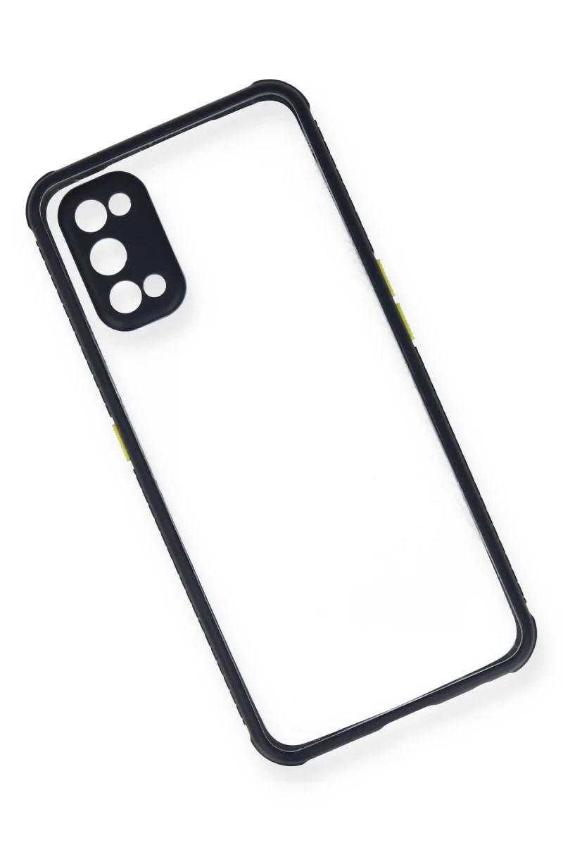 Newface Realme 7 Pro Kılıf Miami Şeffaf Silikon - Lacivert