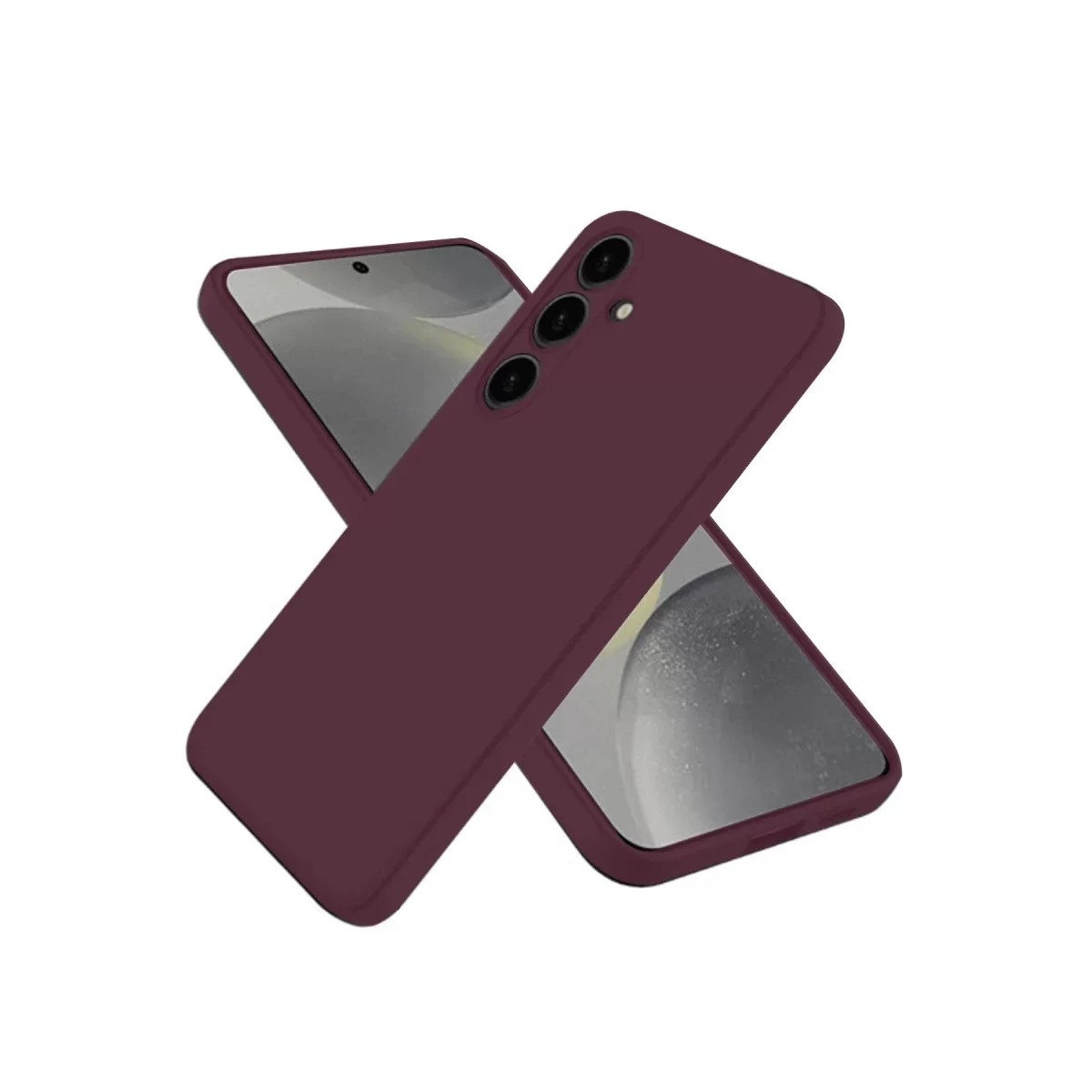 Newface Samsung Galaxy A26 Kılıf First Silikon - Mürdüm