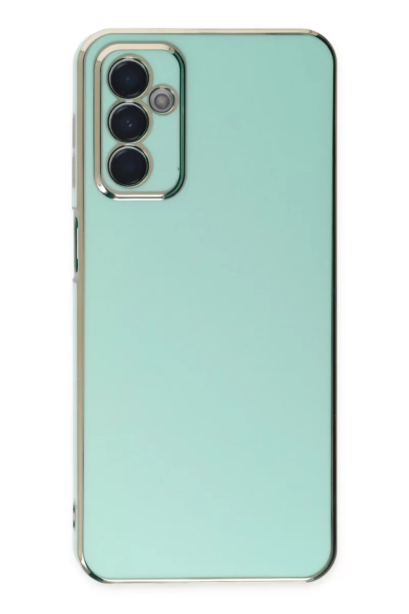 Newface Samsung Galaxy M23 Kılıf Volet Silikon - Açık Yeşil