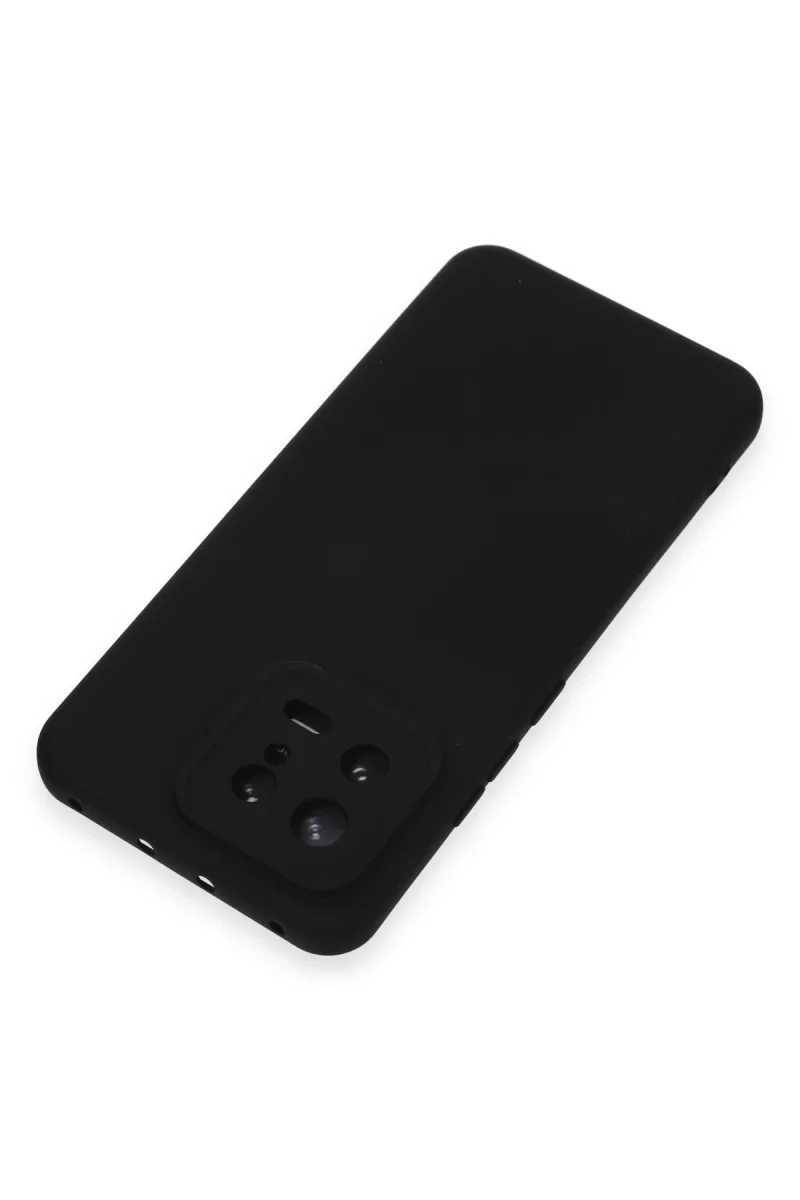 Newface Xiaomi Mi 13 Kılıf Nano içi Kadife Silikon - Siyah