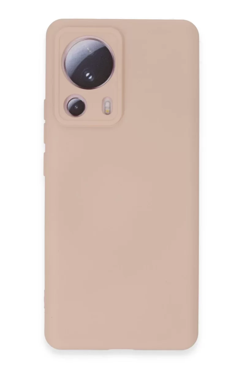 Newface Xiaomi Mi 13 Lite Kılıf Nano içi Kadife Silikon - Pudra
