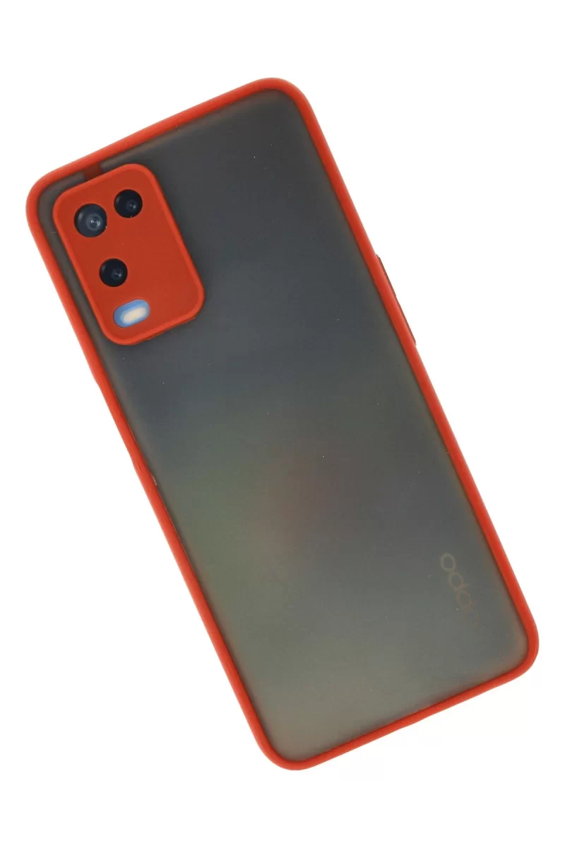 Newface Oppo A54 4G Kılıf Montreal Silikon Kapak - Kırmızı