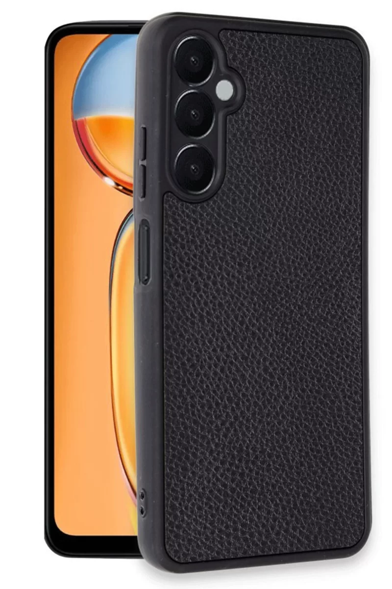 Newface Samsung Galaxy A26 Kılıf Aras Deri Kapak - Siyah
