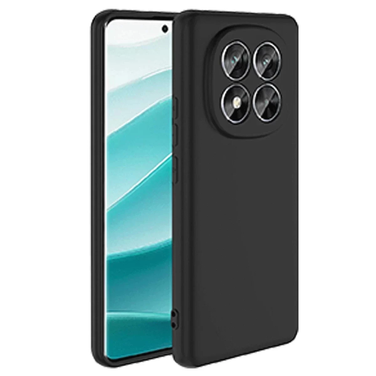 Newface Xiaomi Redmi Note 14 Pro 5G Kılıf Nano içi Kadife Silikon - Siyah