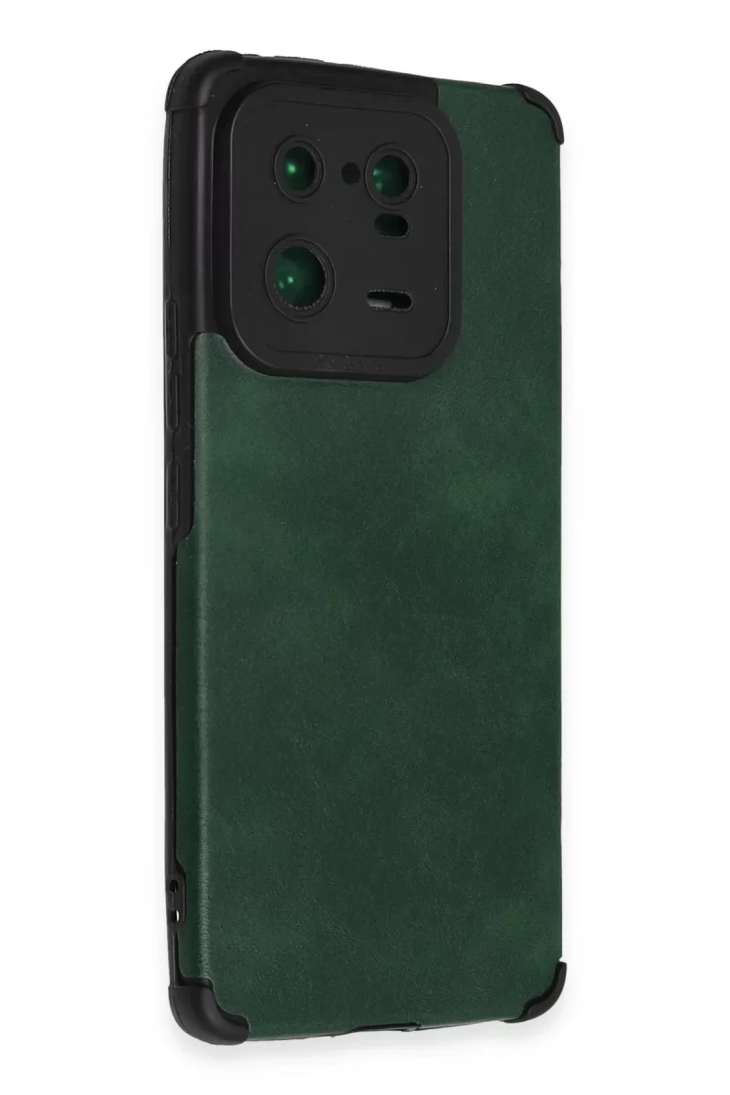 Newface Xiaomi Mi 13 Pro Kılıf Loop Deri Silikon - Yeşil