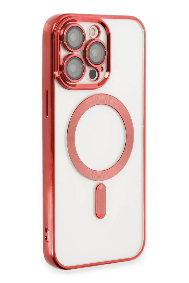Newface Apple iPhone 14 Pro Kılıf Kross Magneticsafe Kapak - Kırmızı
