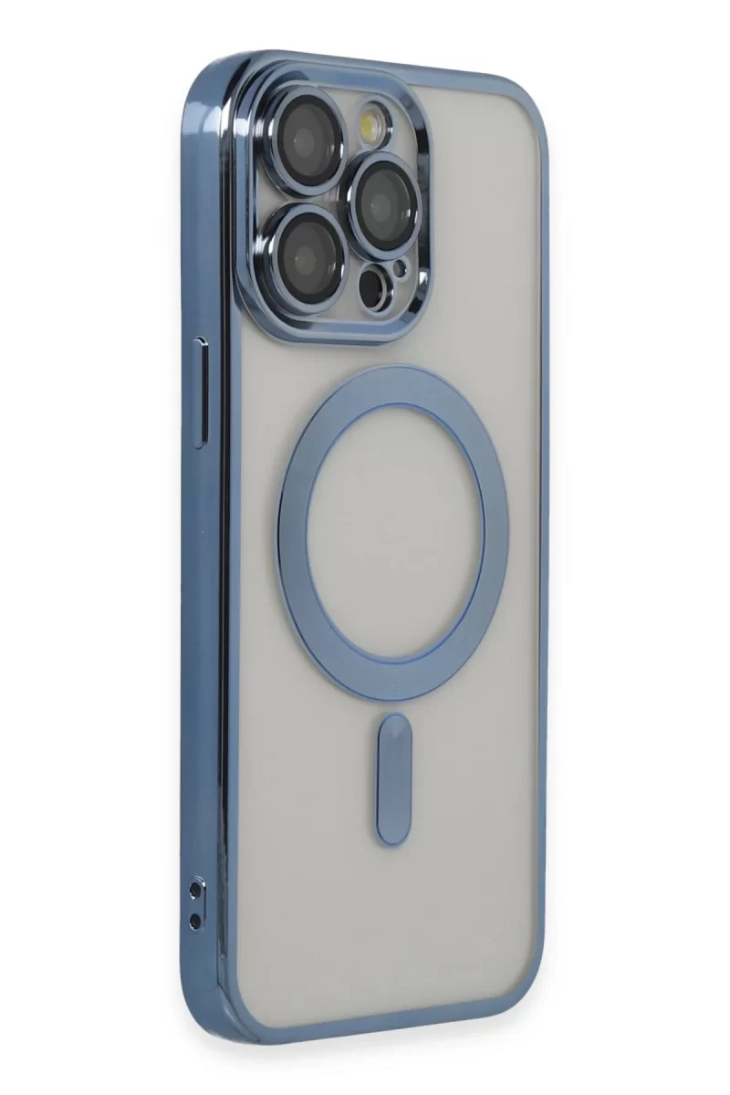 Newface Apple iPhone 14 Pro Max Kılıf Kross Magneticsafe Kapak - Sierra Blue