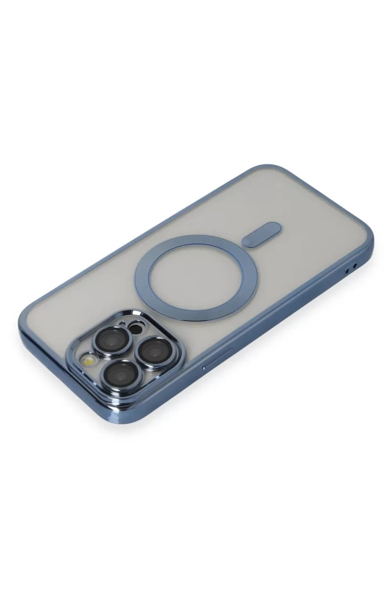 Newface Apple iPhone 14 Pro Max Kılıf Kross Magneticsafe Kapak - Sierra Blue