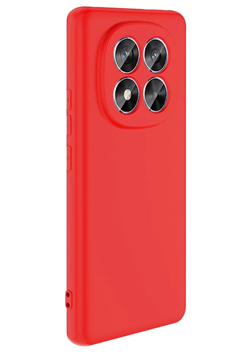 Newface Xiaomi Redmi Note 14 Pro 5G Kılıf Nano içi Kadife Silikon - Kırmızı