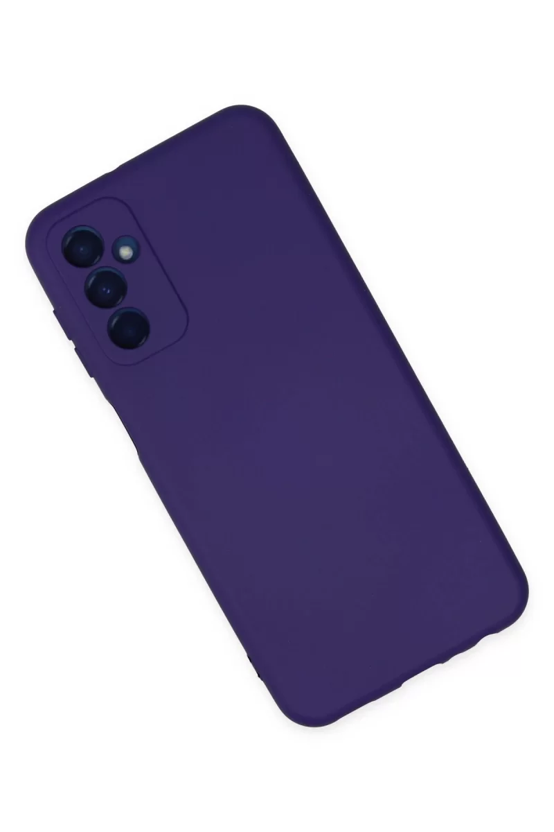 Newface Samsung Galaxy M23 Kılıf Nano içi Kadife Silikon - Mor