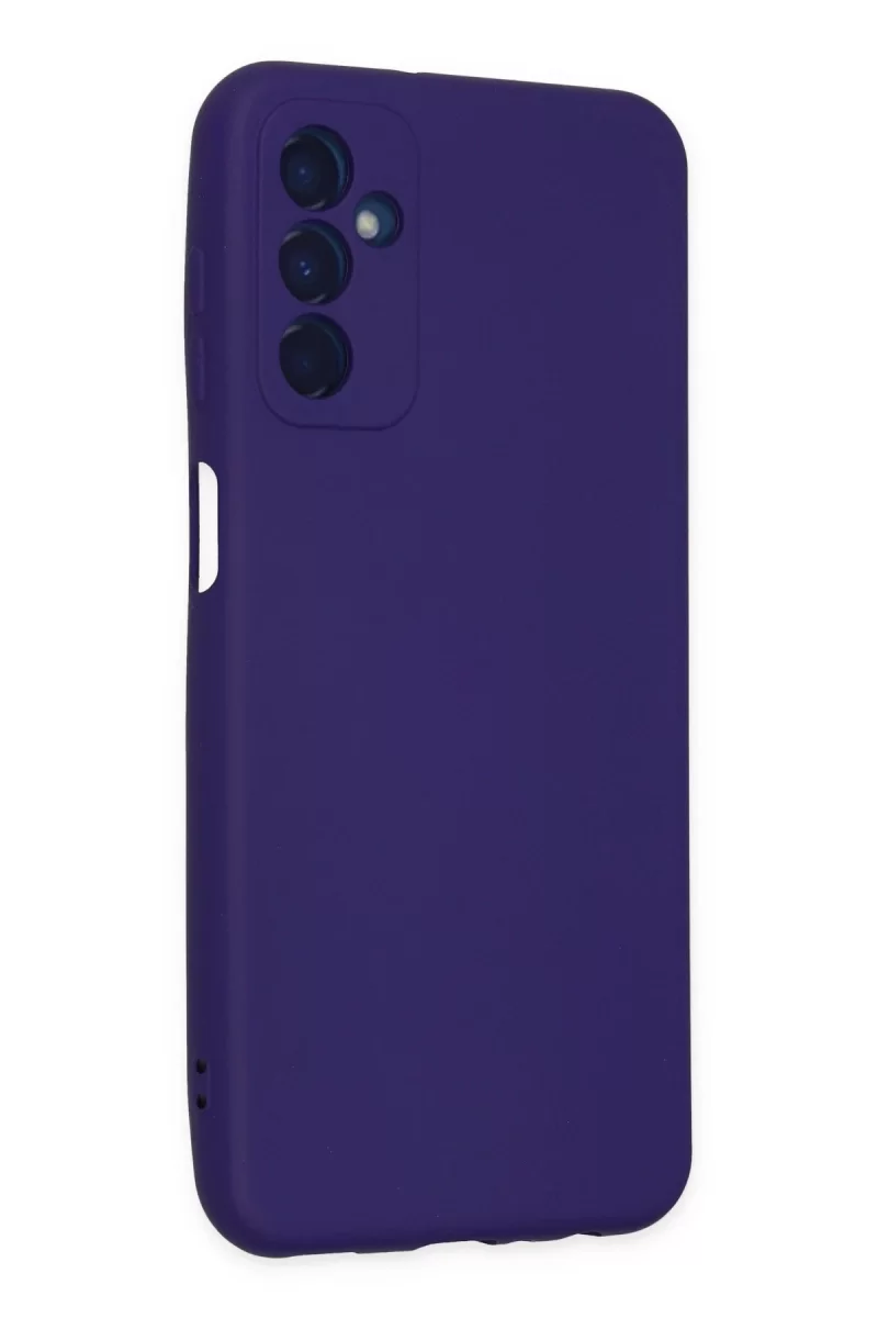 Newface Samsung Galaxy M23 Kılıf Nano içi Kadife Silikon - Mor