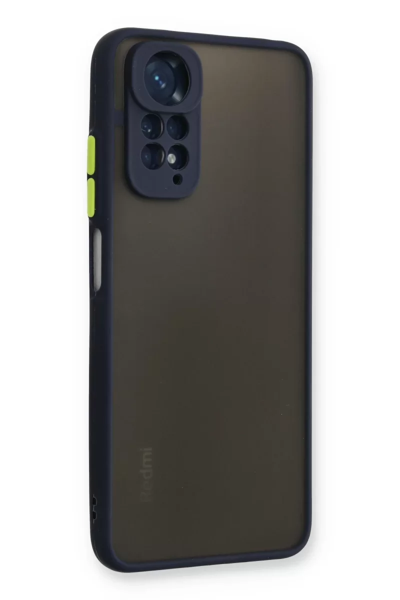 Newface Xiaomi Redmi Note 11 Kılıf Montreal Silikon Kapak - Lacivert