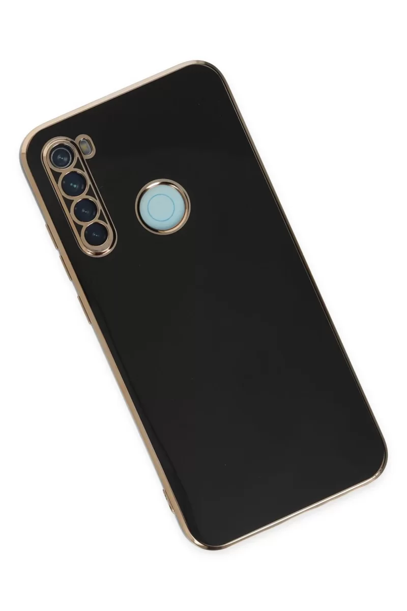 Newface Xiaomi Redmi Note 8 Kılıf Volet Silikon - Siyah
