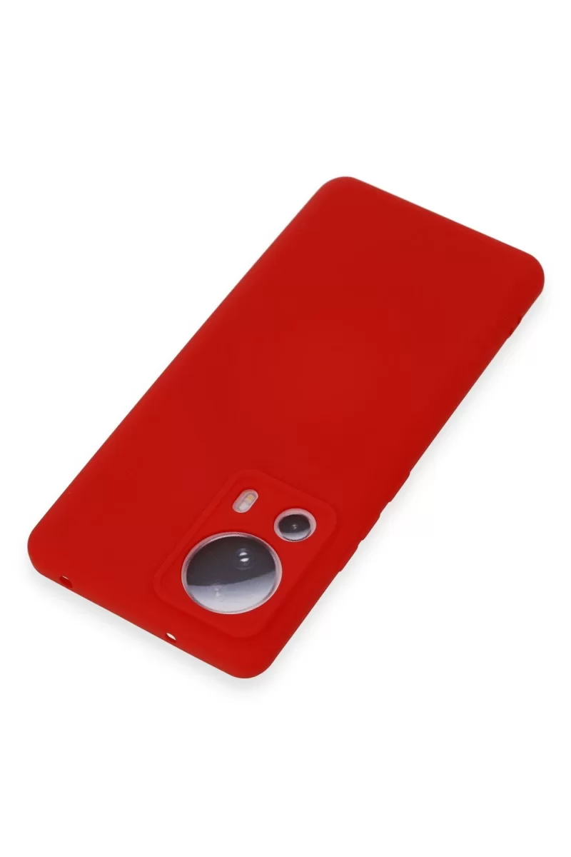 Newface Xiaomi Mi 13 Lite Kılıf Nano içi Kadife Silikon - Kırmızı