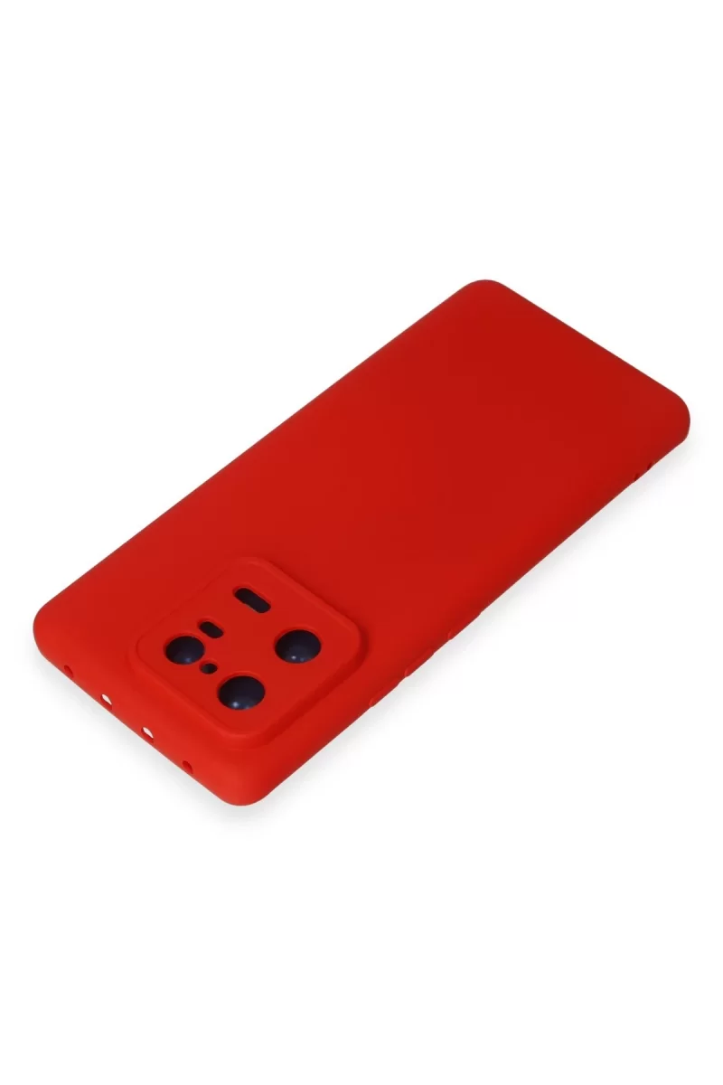 Newface Xiaomi Mi 13 Pro Kılıf Nano içi Kadife Silikon - Kırmızı