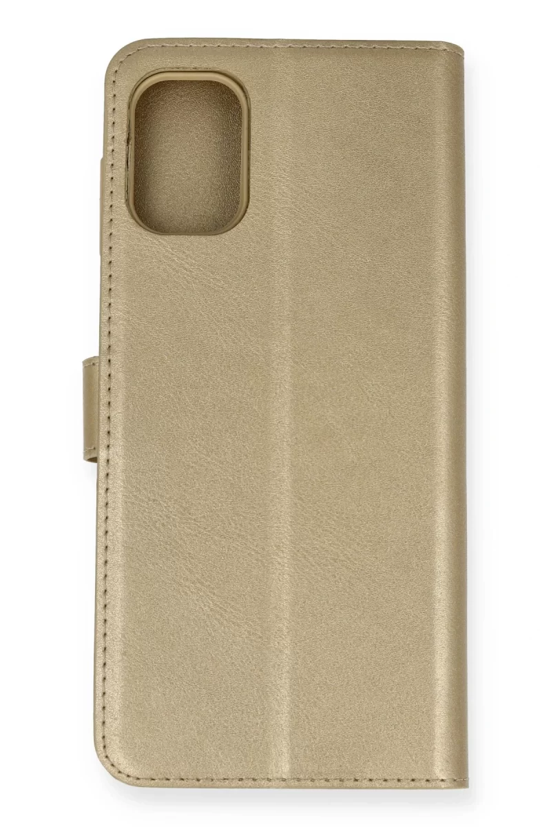 Newface Samsung Galaxy M51 Trend S Plus Kapaklı Kılıf - Gold