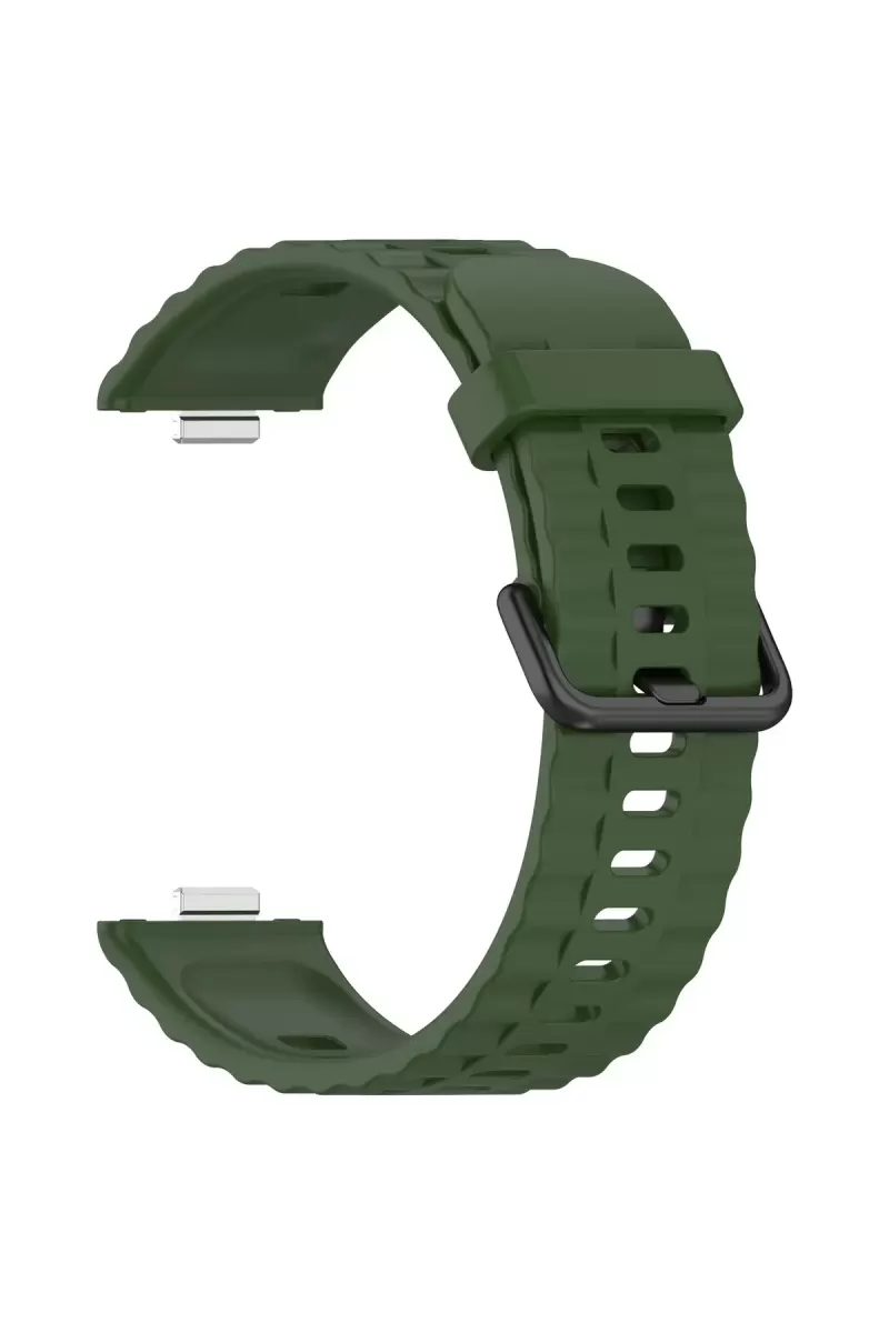 Newface Huawei Watch Fit 3 Klasik Kordon - Koyu Yeşil