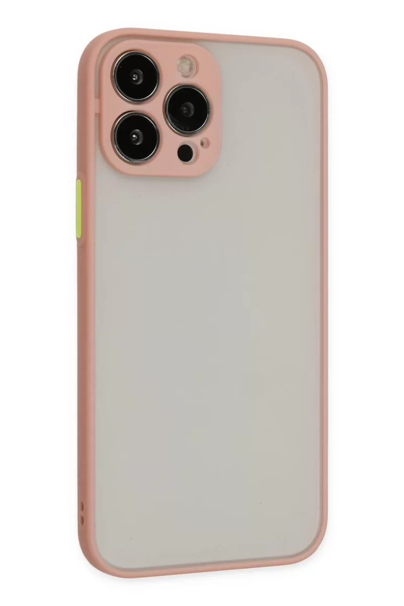 Newface Apple iPhone 15 Pro Max Kılıf Montreal Silikon Kapak - Pembe