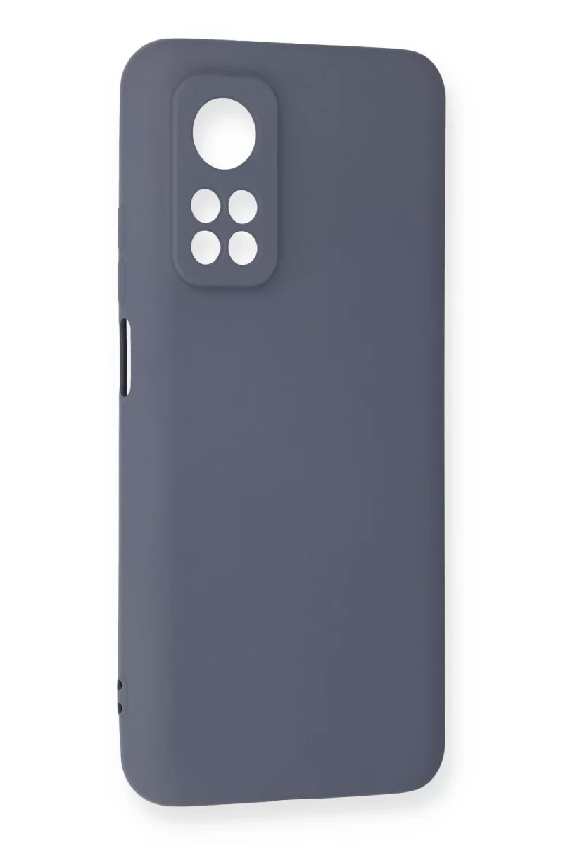 Newface Xiaomi Mi 10T Kılıf Nano içi Kadife Silikon - Gri